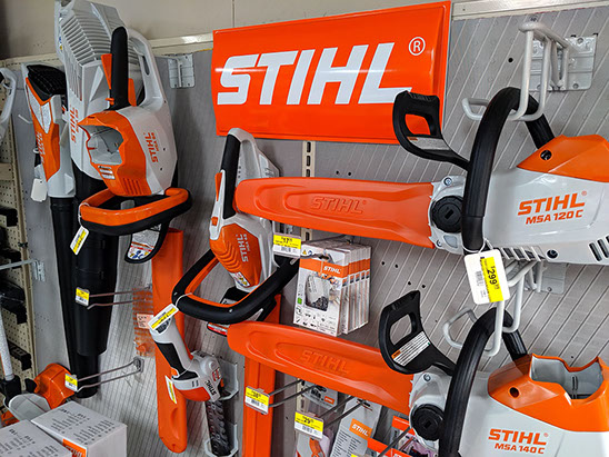  Echo chainsaws, leaf blowers and string trimmers, and parts and service of Echo products